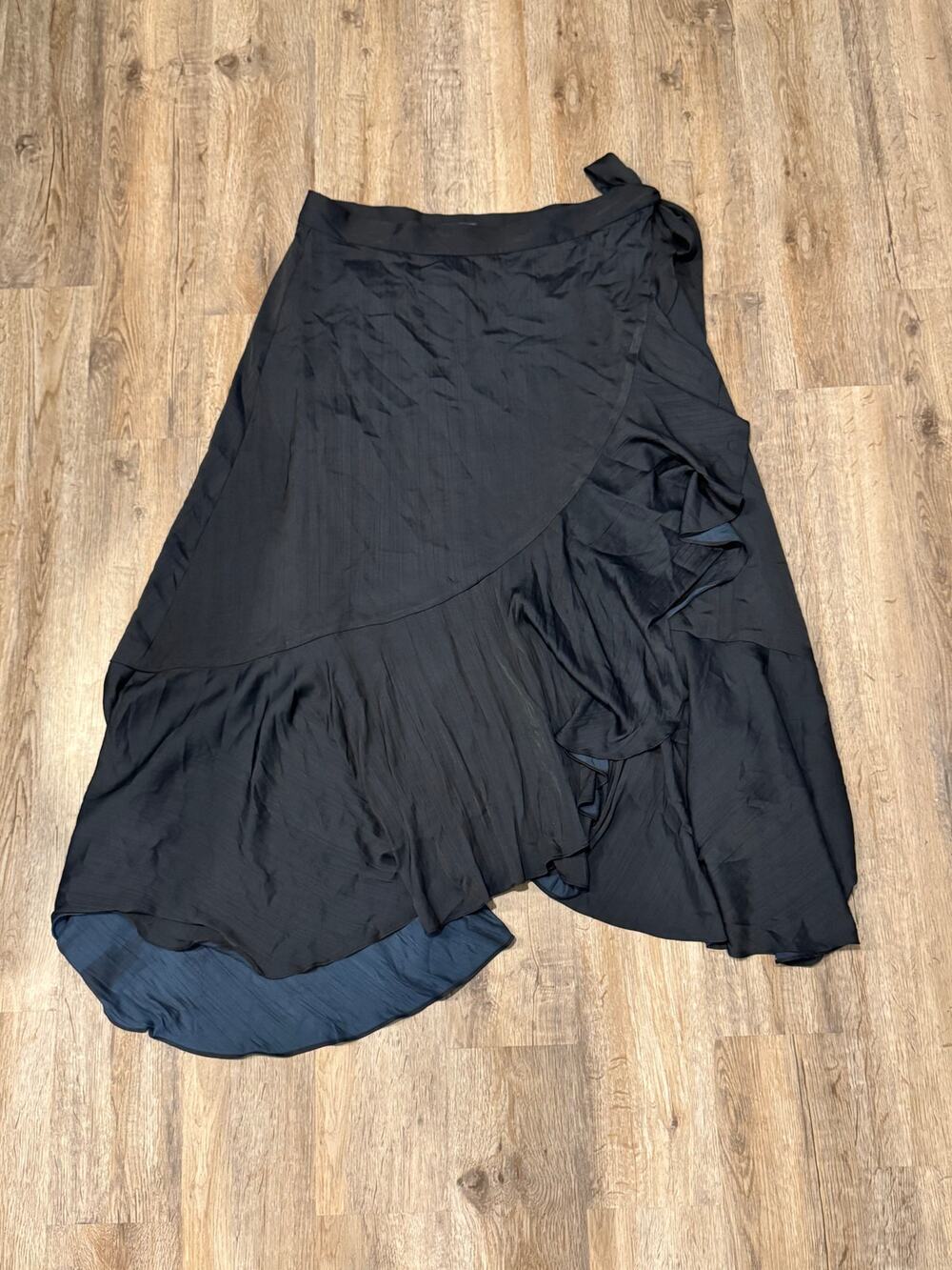 Anthropologie Maeve Women's Ruffle Wrap Midi Skirt Size 1X